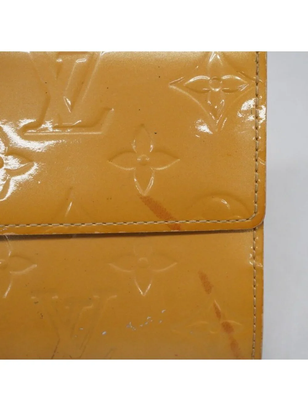 Louis Vuitton Wallet Vernis Pochette Porte-Monnaie Cles Noisette